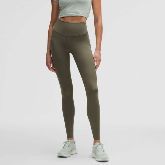 Lululemon Women's Base Pace High-Rise Tight 28" - Army Green - Picture 1 of 9